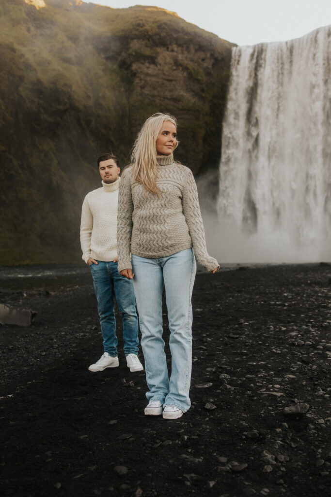 Posing in front of Iceland Photography location