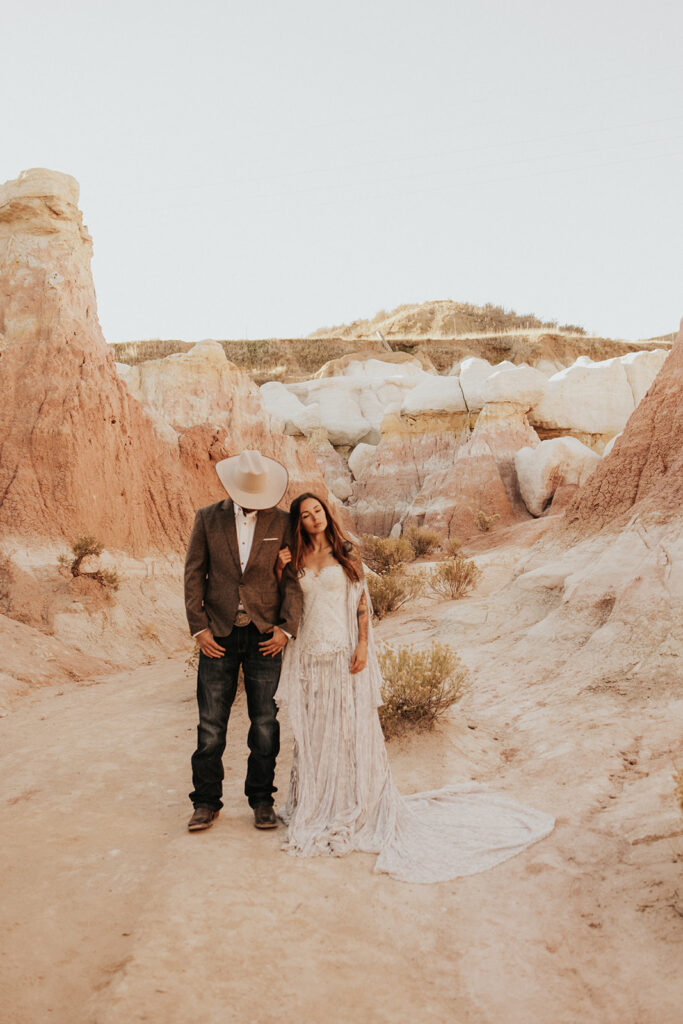 stunning newly eloped couple