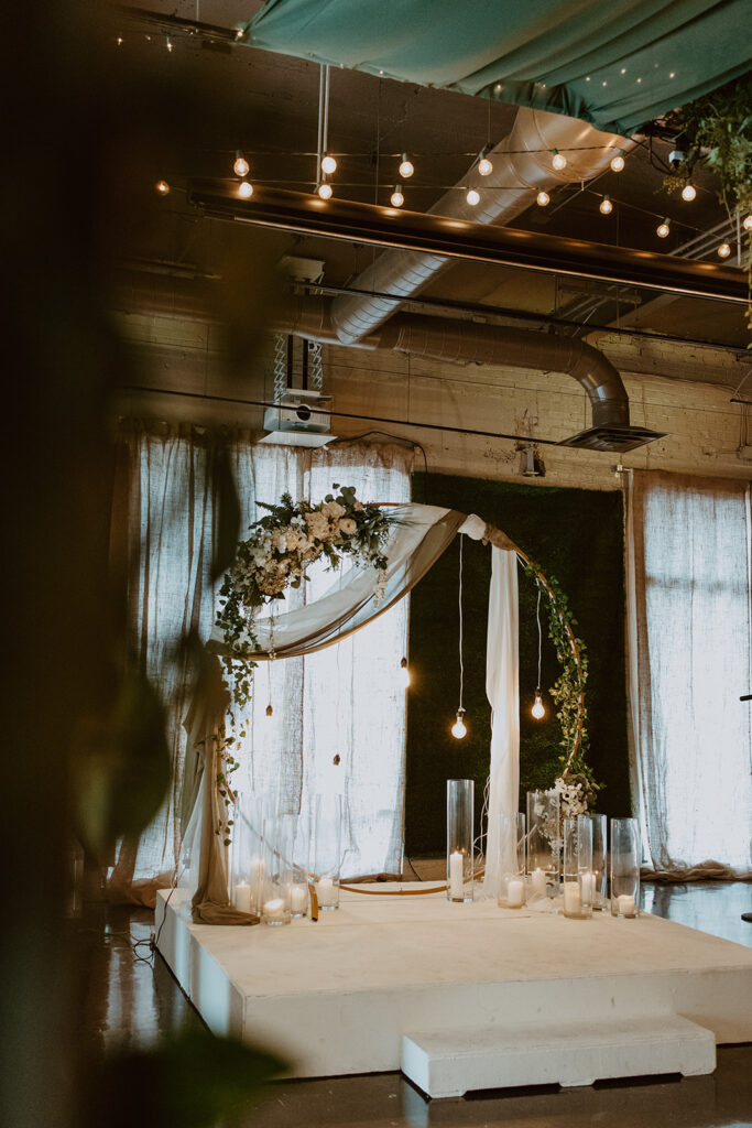 bride and groom during their wedding ceremony