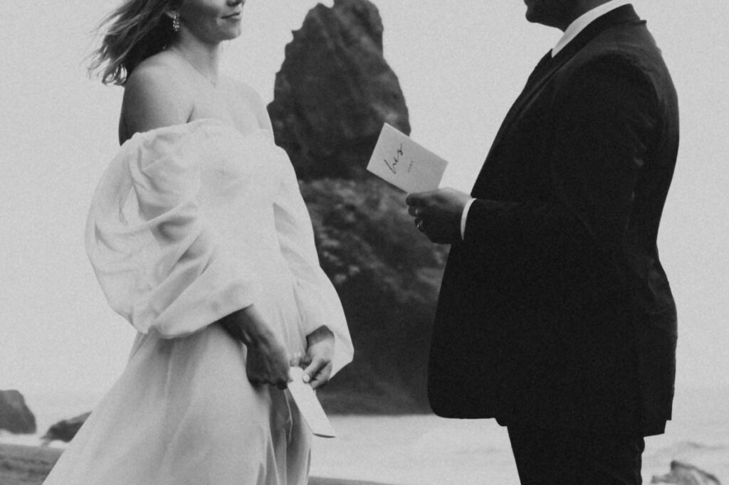 couple in iceland having a destination wedding