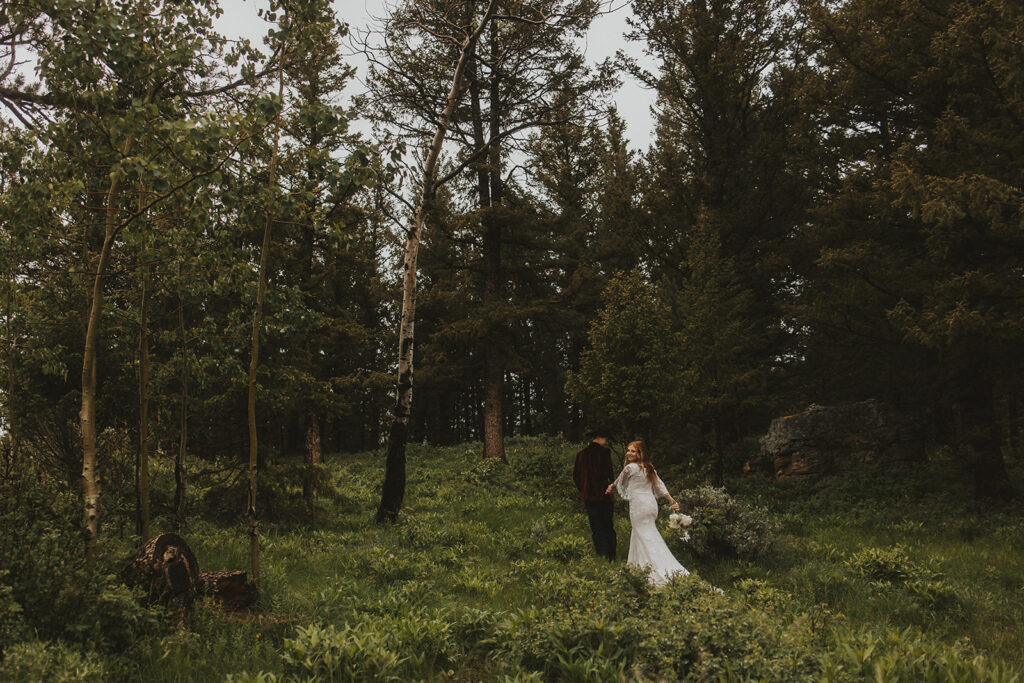 a grand teton elopement in the morning - kp adventure and photo
