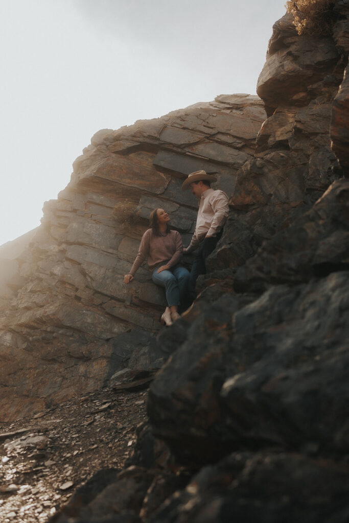 couple looking at each other