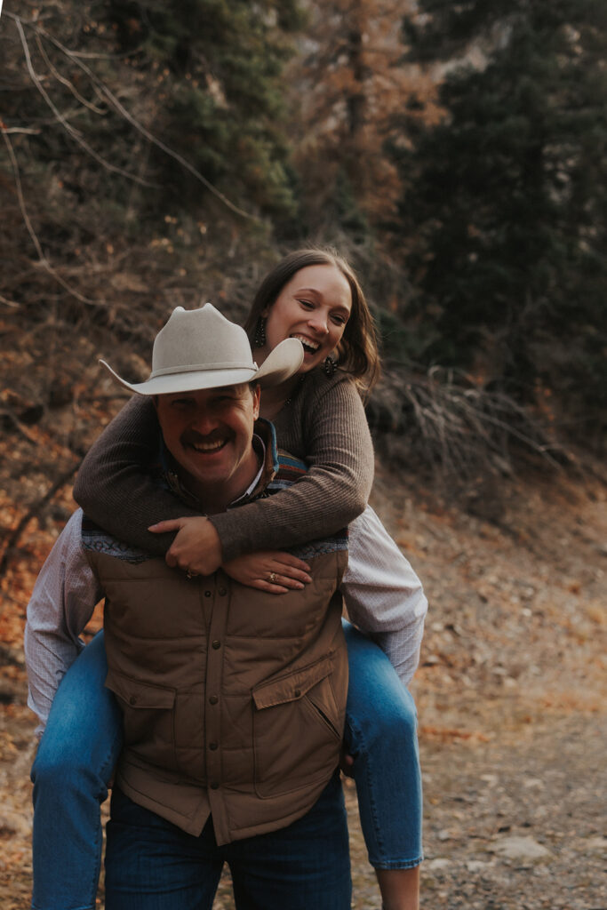 stunning couple during their engagement session