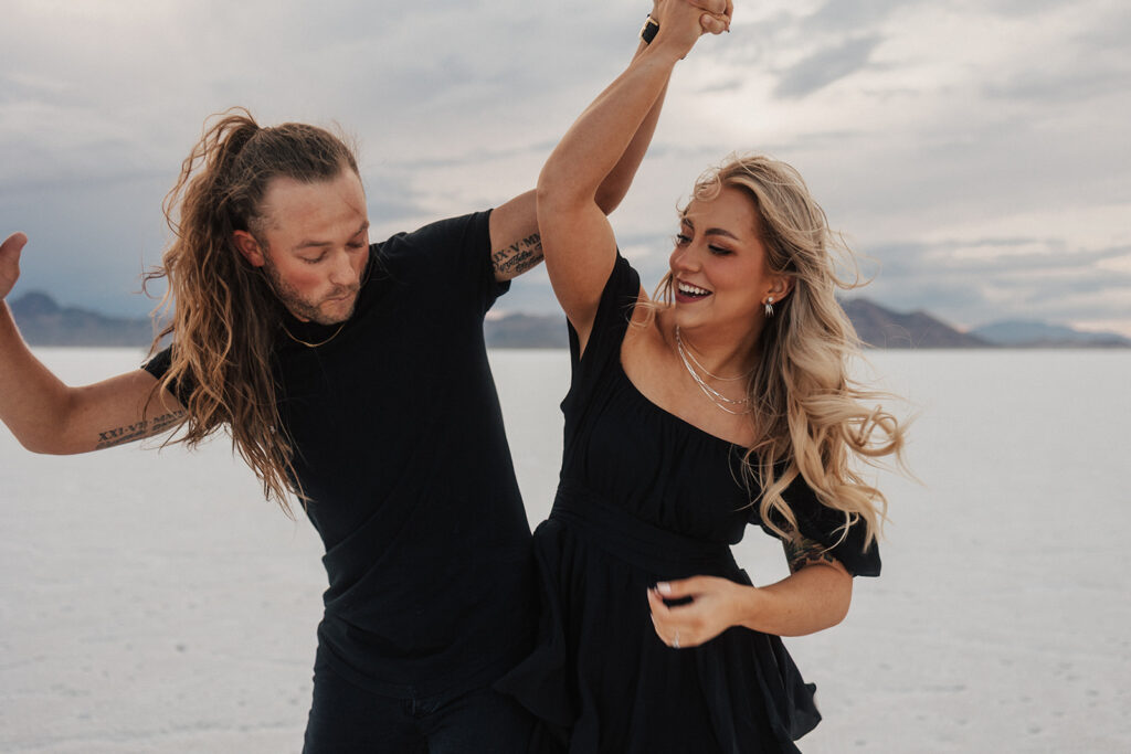 stunning couple dancing