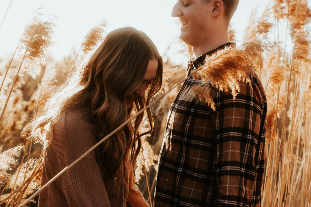 cute couple at their adventurous engagement session
