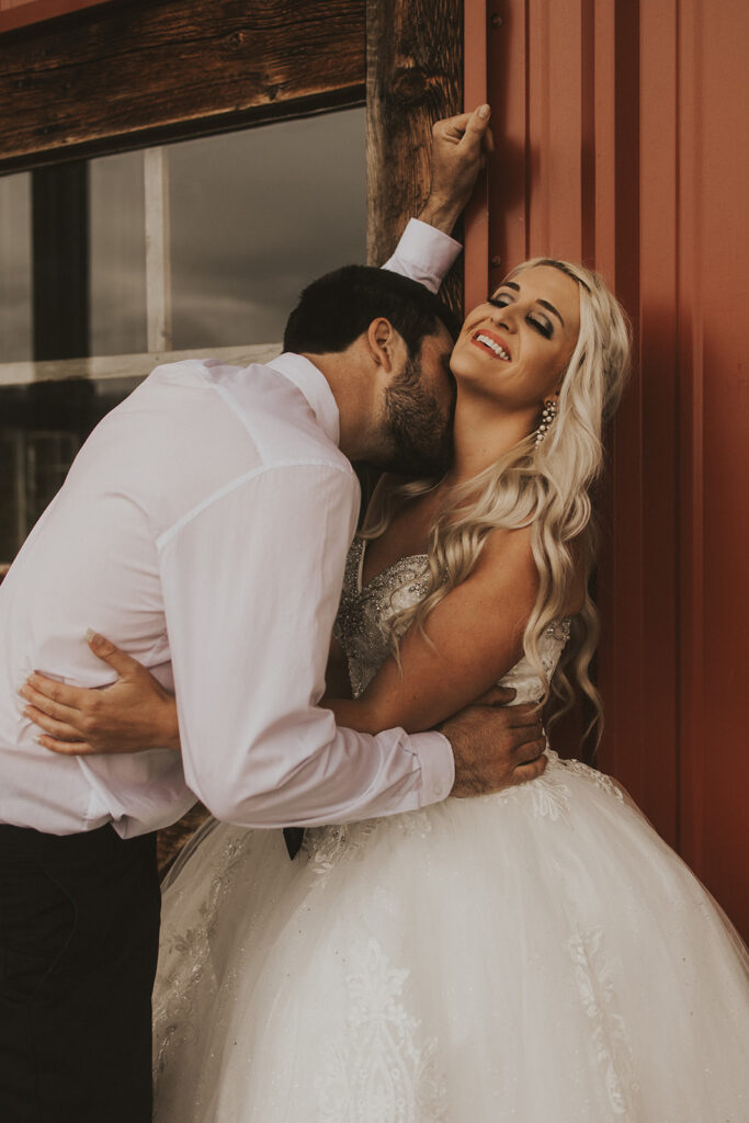 bride and groom before their wedding ceremony