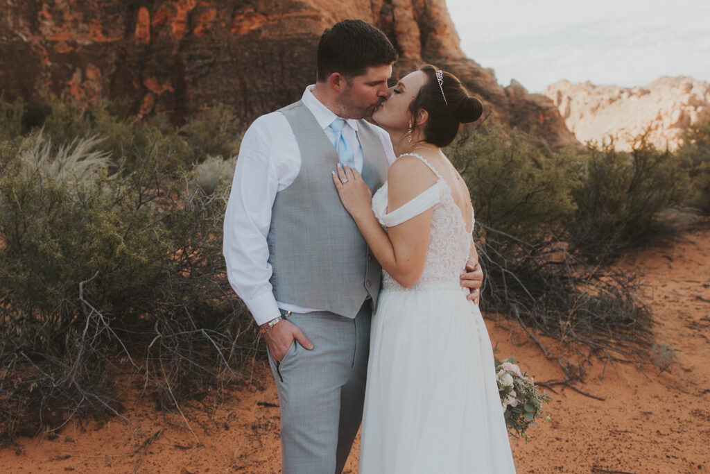 cute couple kissing