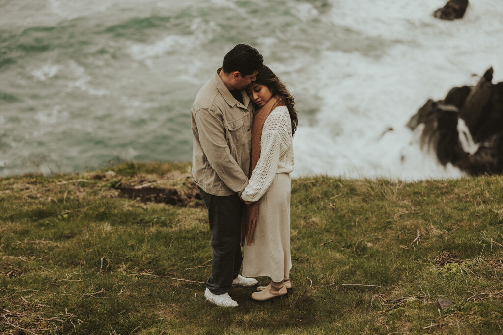 cute couple hugging