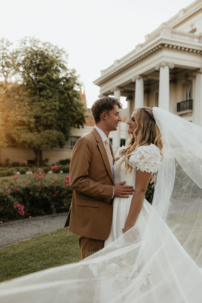 cute couple at their bridal session