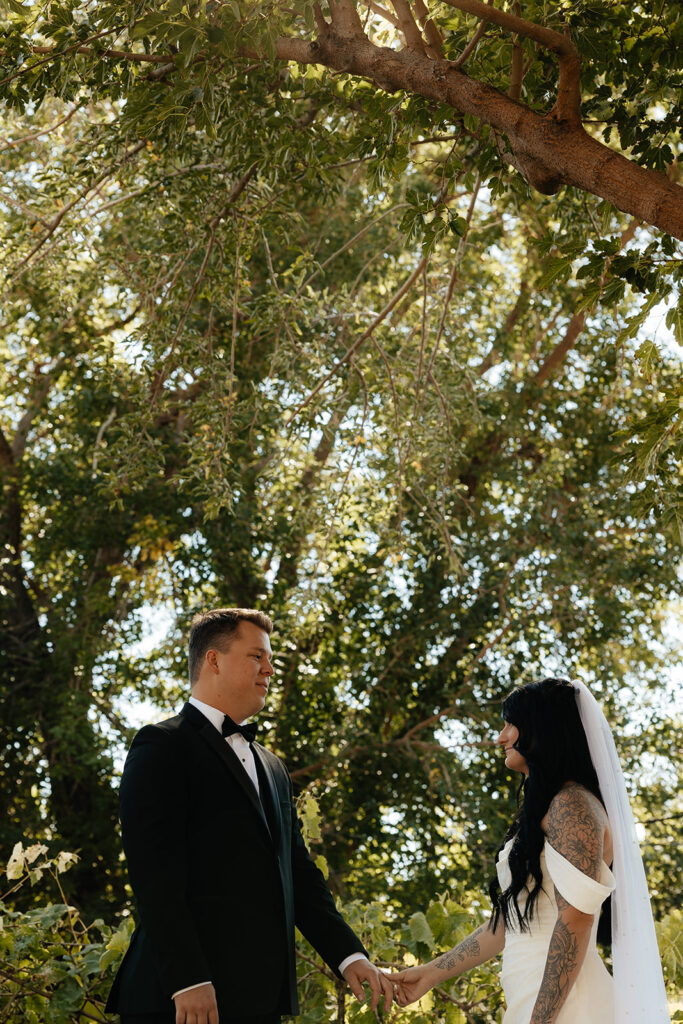 happy couple at their dream adventurous elopement