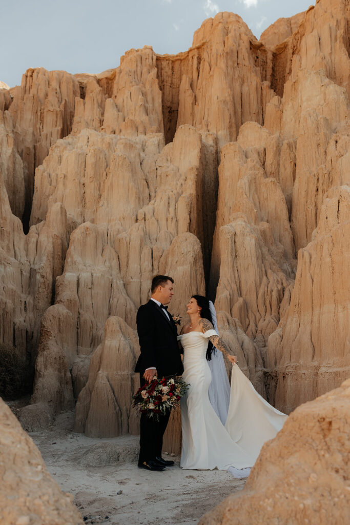 Chic, Adventurous, and Totally Theirs: Kyle & Kaylie’s Cathedral Gorge State Park Elopement