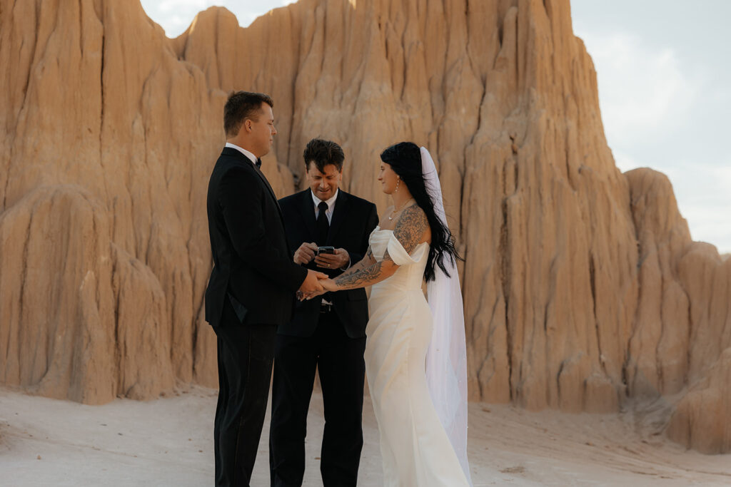 Chic, Adventurous, and Totally Theirs: Kyle & Kaylie’s Cathedral Gorge State Park Elopement