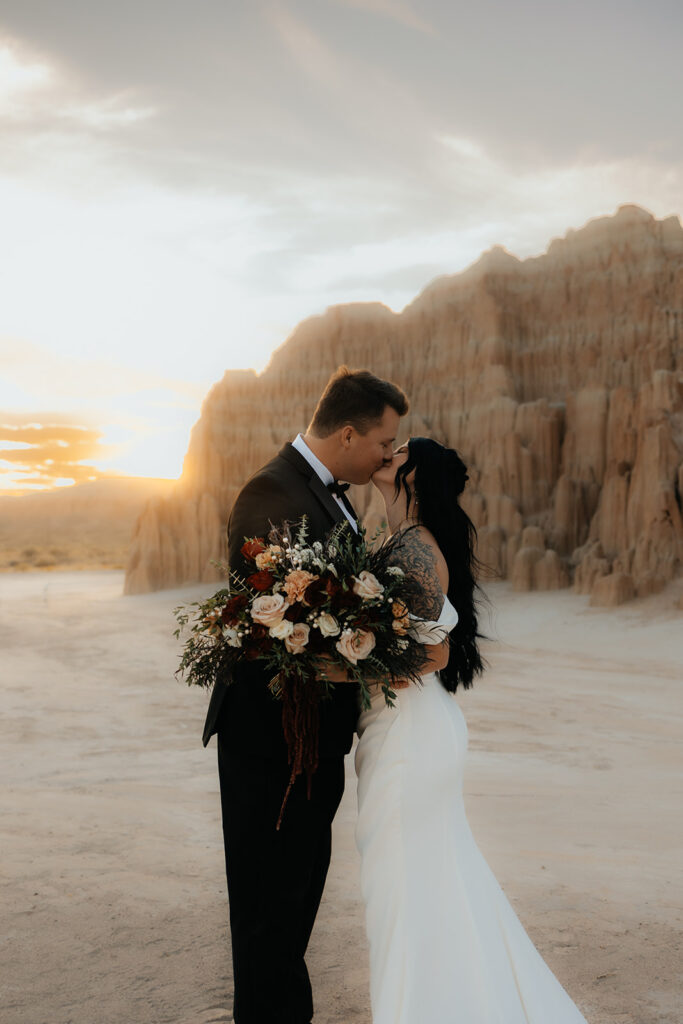 golden hour bridal session