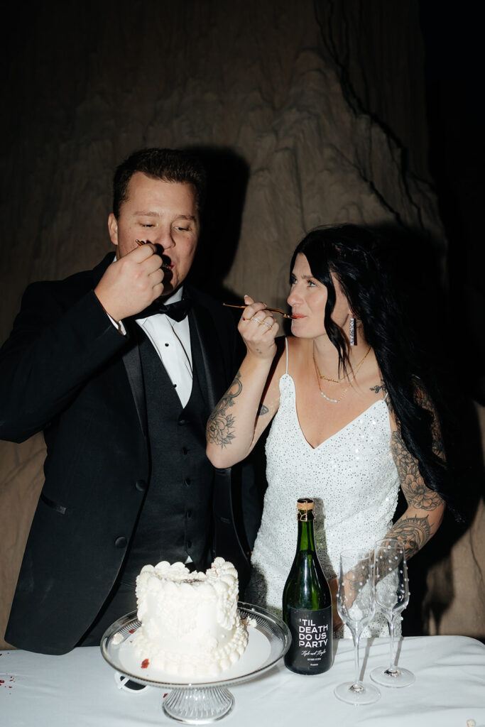 happy couple at their dream elopement