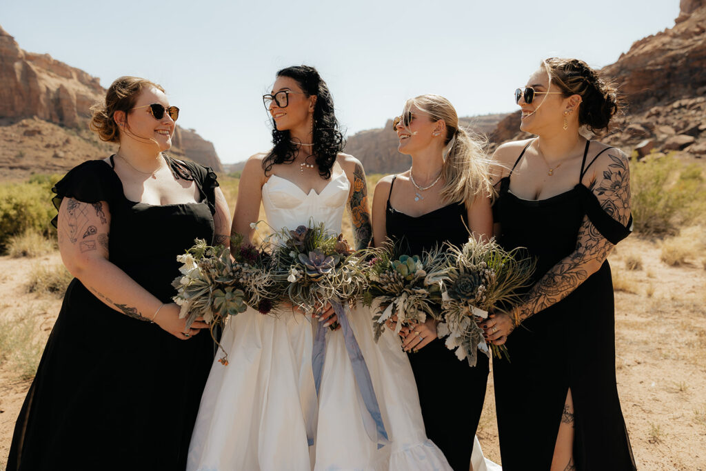 Picture of the bride and her friends