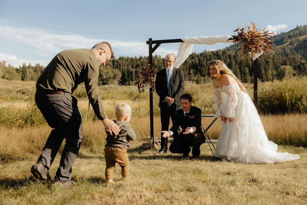 Golden Fall Mountains & Intimate Vows: Casey + Abby’s Snow Basin Utah Elopement