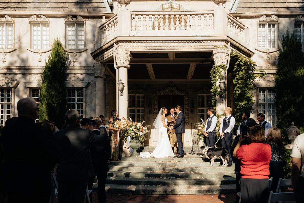 Chic & Luxurious La Caille Wedding in Utah, Rachel & Justin’s Intimate Chateau Celebration