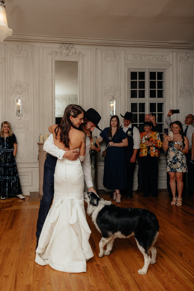 newlyweds at their first dance