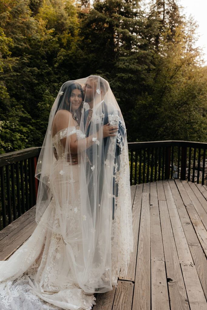 Elijah & Allison’s Classy Disney-Inspired Log Haven Wedding in the Utah Mountains
