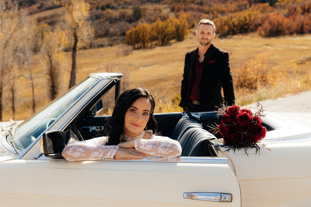 A Cinematic Snowbasin Elopement in Utah with Vintage Romance