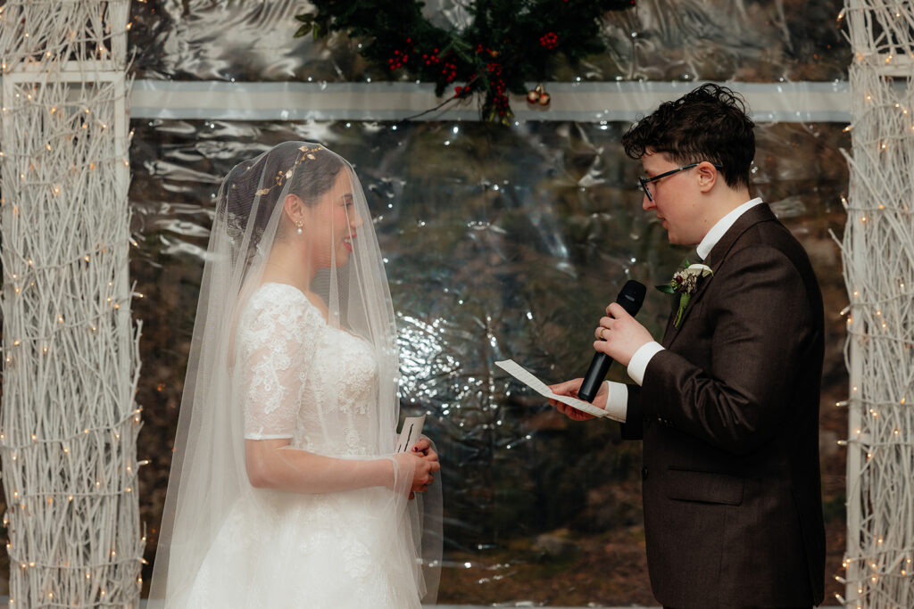 A Cozy Winter Wedding at Log Haven | An Intimate Mountain Celebration in Utah