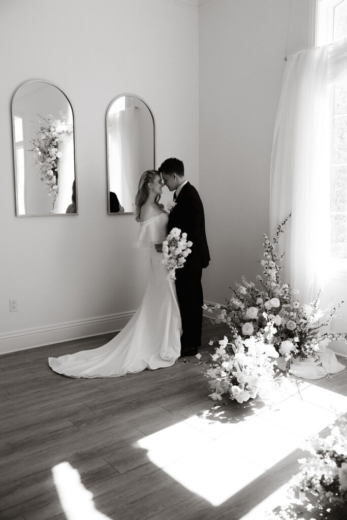 bride and groom at their dream wedding