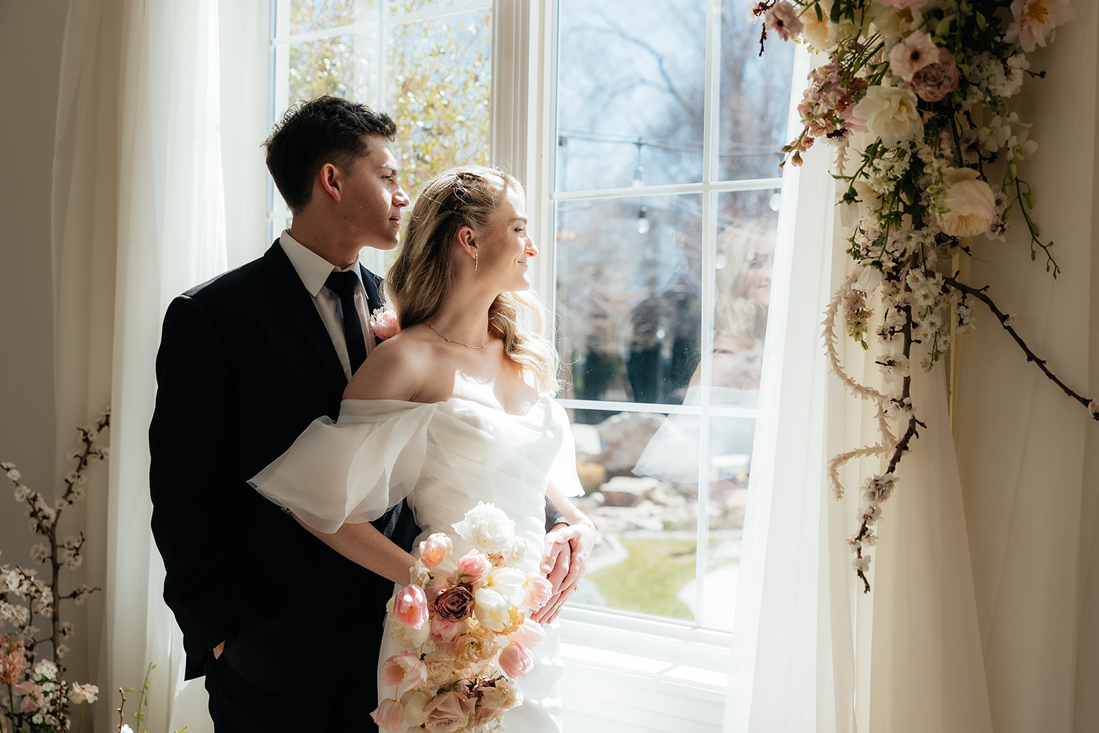 bride and groom at their dream wedding