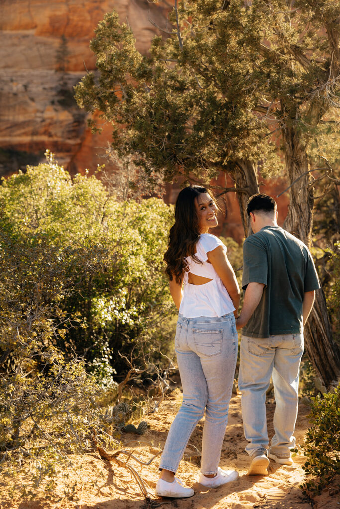Zion National Park Couples Photos: The Best Trail for Adventure Sessions