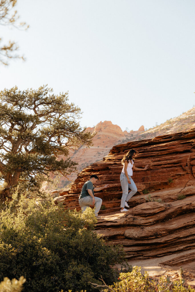 golden hour couple session in utah