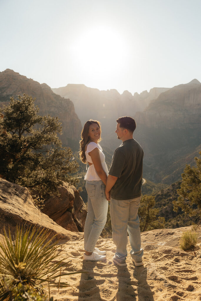 Zion National Park Couples Photos: The Best Trail for Adventure Sessions