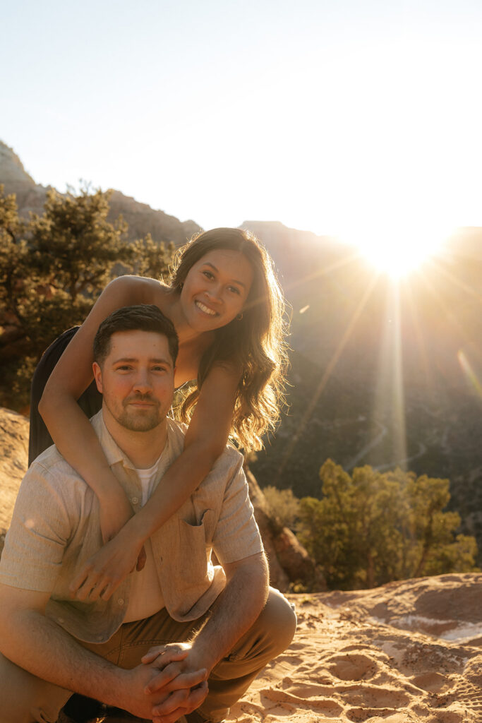 Zion National Park Couples Photos: The Best Trail for Adventure Sessions
