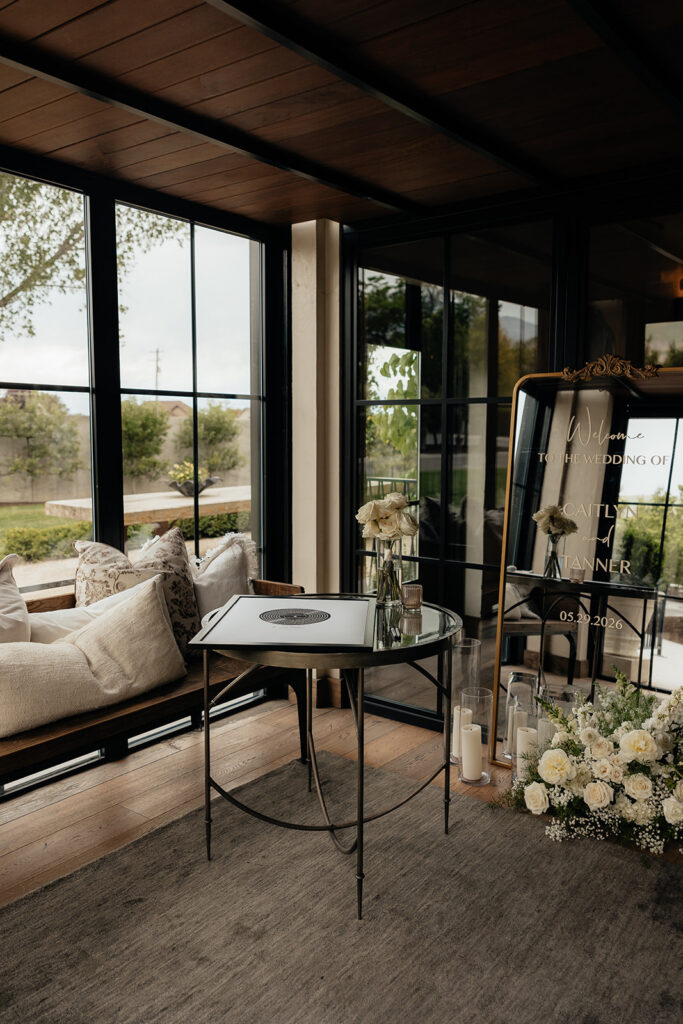 romantic wedding details in utah